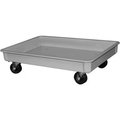 Mfg Tray Molded Fiberglass Toteline Dolly 870148 for - 25-3/4"L x 17-3/4"W x 3"H Tote, Gray 8701485136